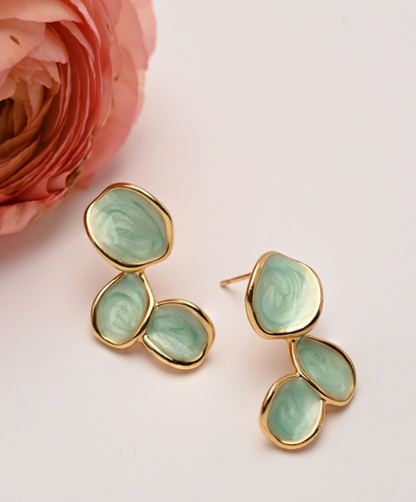 Hope Echo Earrings in Mint
