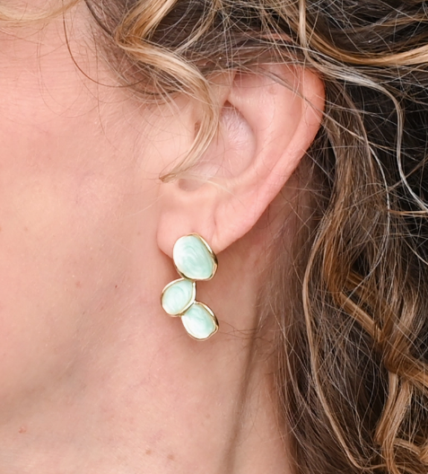 Hope Echo Earrings in Mint