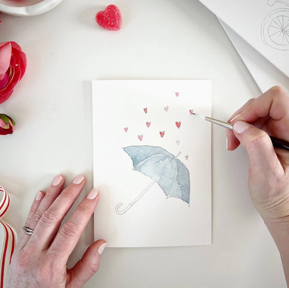 Sweet Love Paintable Watercolor Notecard Set
