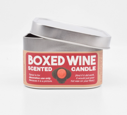 Boxed Wine Scented Candle