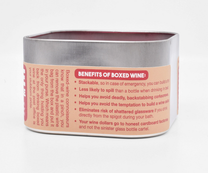Boxed Wine Scented Candle