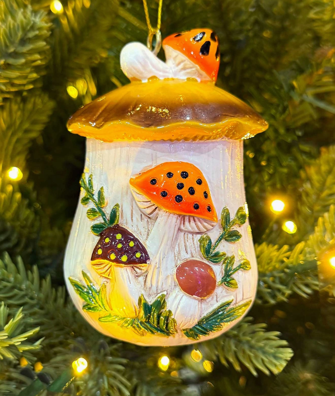 Merry Mushroom-Inspired Ornament