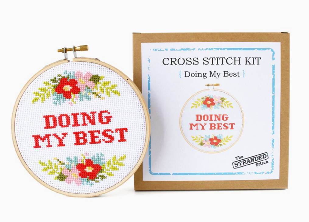 Doing My Best Cross Stitch Kit