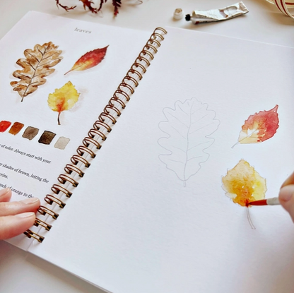Autumn Watercolor Painting Workbook