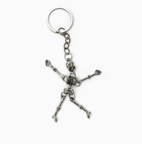 Dancing Bones Skeleton Keychain