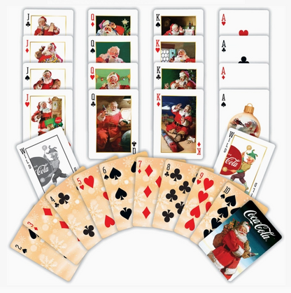 Vintage Coca-Cola Santa Playing Cards