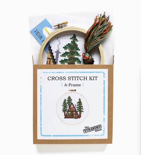 A-Frame Cross Stitch Kit