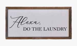 Alexa Wood Sign