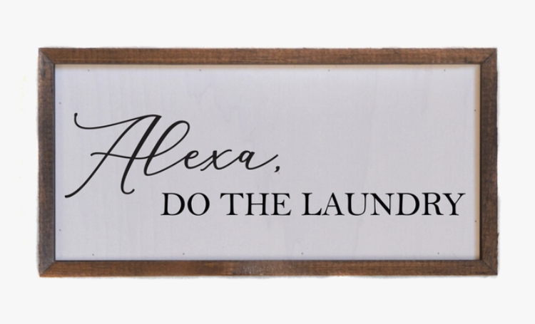 Alexa Wood Sign