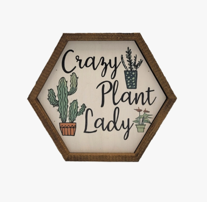 Plant Lady Wood Sign