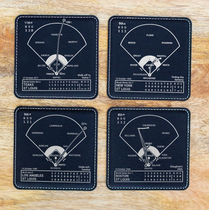 St. Louis Cardinals Leatherette Coasters