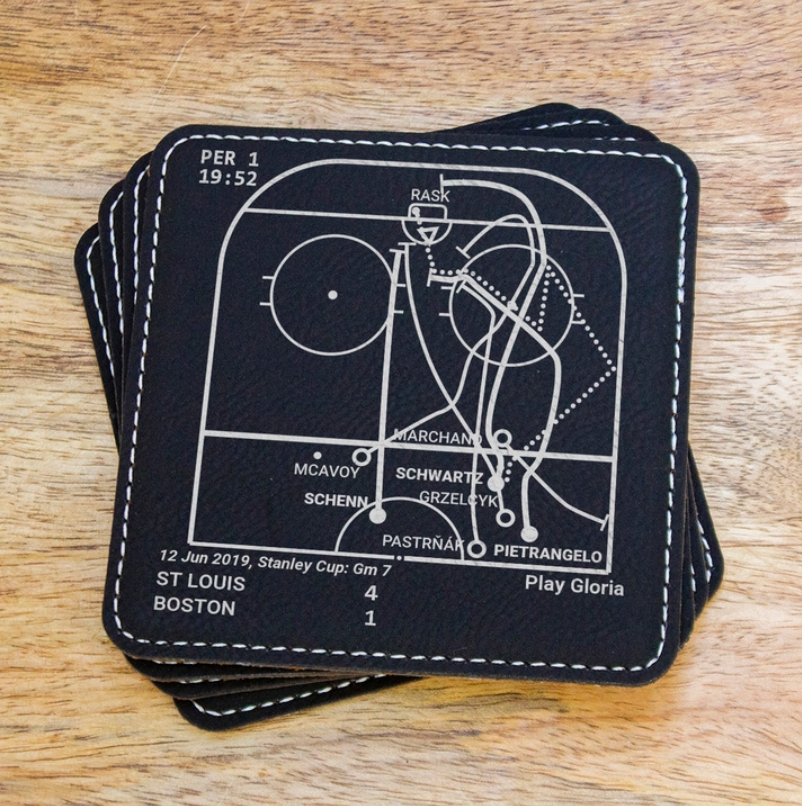 St. Louis Blues Leatherette Coasters