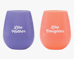 Like Mother Like Daughter Silicone Wine Glass Set