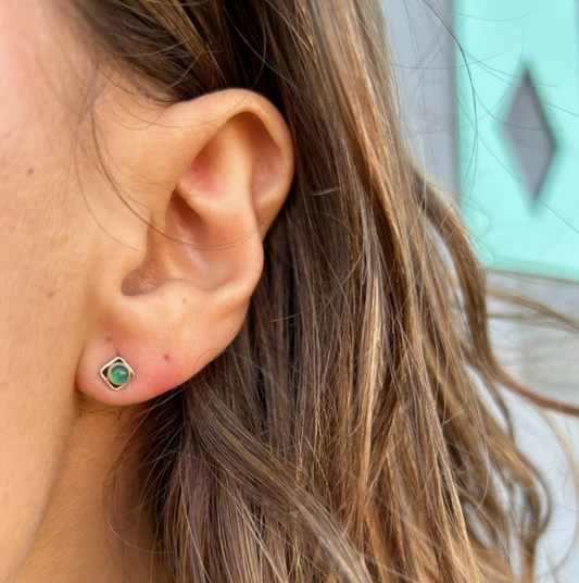 Stone Square Studs