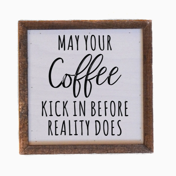 Coffee Wood Sign