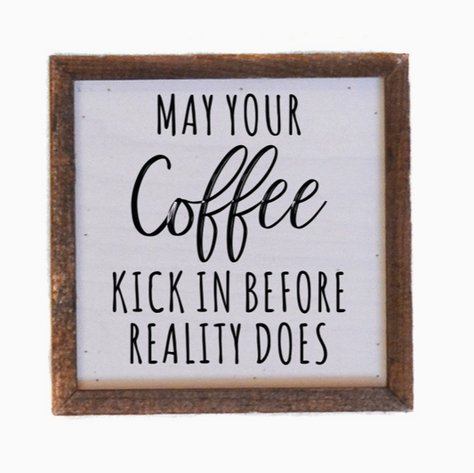 Coffee Wood Sign