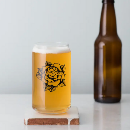 Classic Tattoo Glass Can in