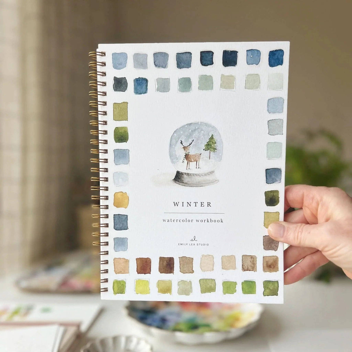 Winter Watercolor Painting Workbook