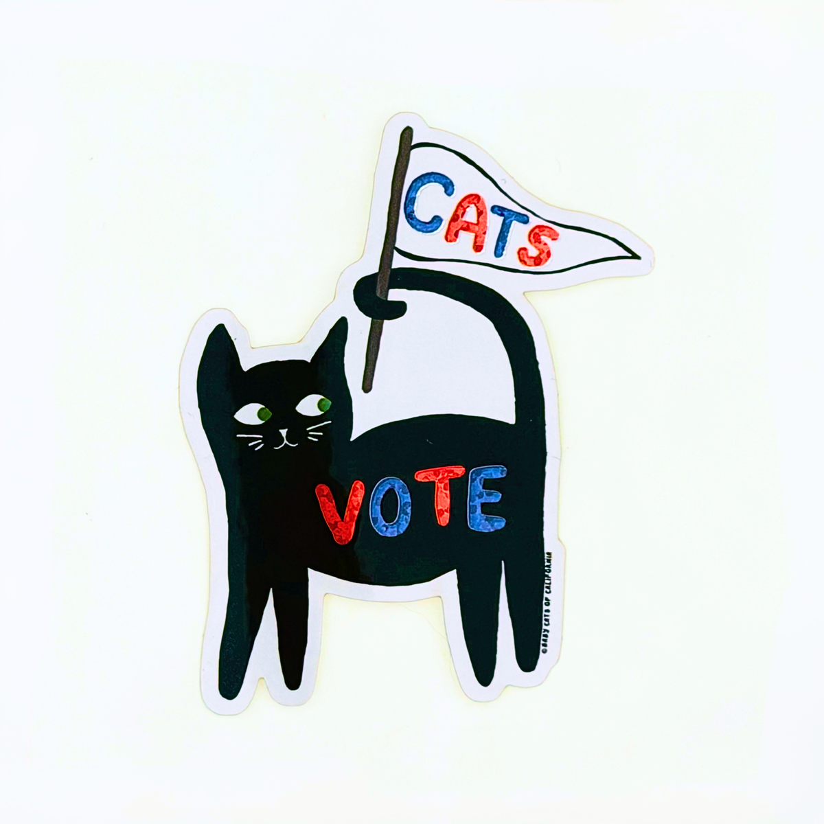 Vote Cat Sticker