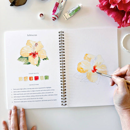 Tropical Watercolor Painting Workbook