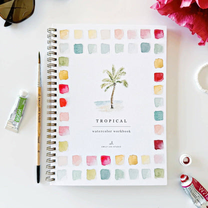Tropical Watercolor Painting Workbook