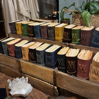 Mini Wrap Leather Journals, Assorted Colors