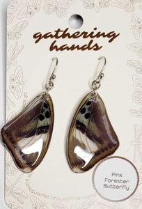 Pink Forester Forewing Earrings