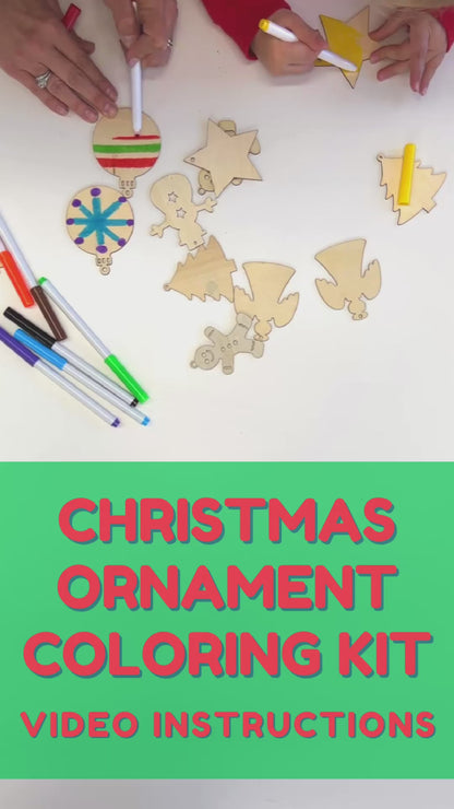Christmas Ornament Coloring Kit