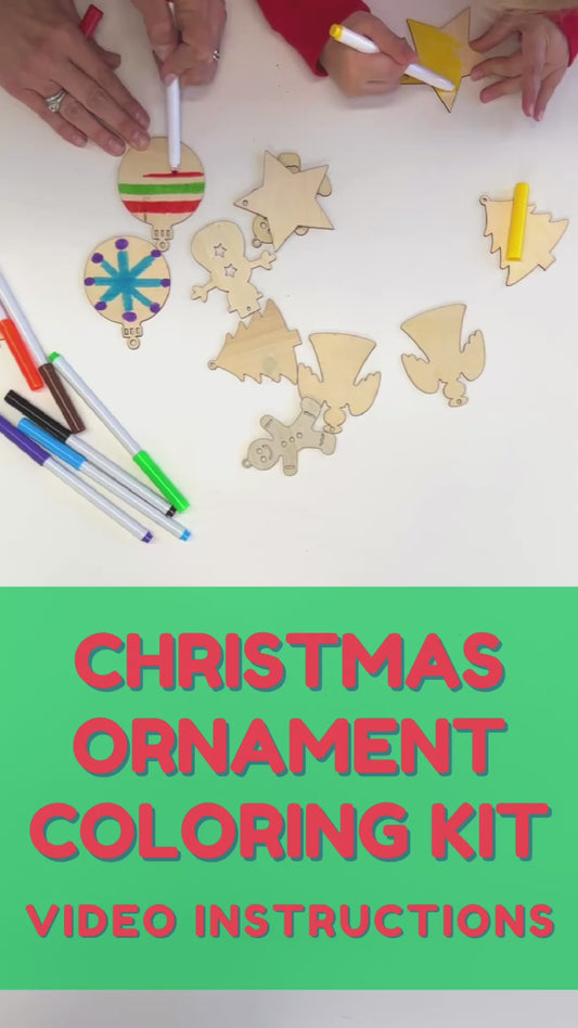 Christmas Ornament Coloring Kit