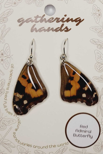 Red Admiral Forewing Earrings