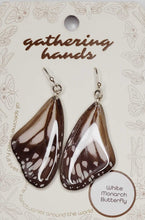 Load image into Gallery viewer, White Monarch Forewing Earrings

