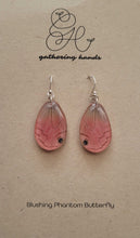 Load image into Gallery viewer, Blushing Phantom Hindwing Butterfly Earrings
