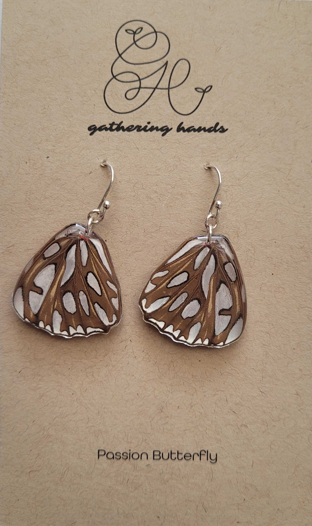 Passion Butterfly Hindwing Earrings