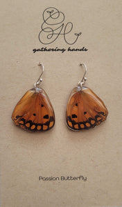 Passion Butterfly Hindwing Earrings