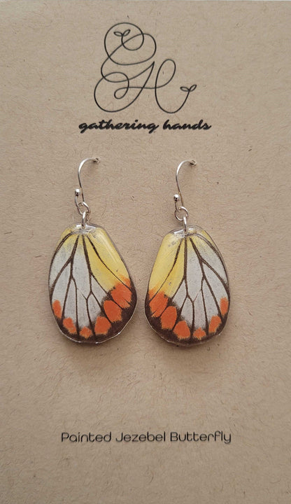 Painted Jezebel Hindwing Earrings