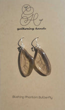 Load image into Gallery viewer, Blushing Phantom Forewing Butterfly Earrings
