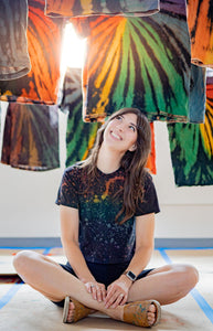 Rainbow Speckled Crop Top