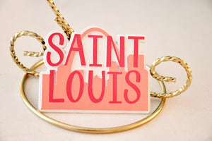 Saint Louis Skyline Pinks Magnet