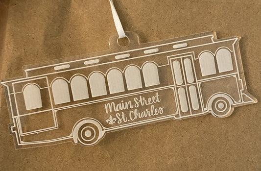 Acrylic Trolley Ornament