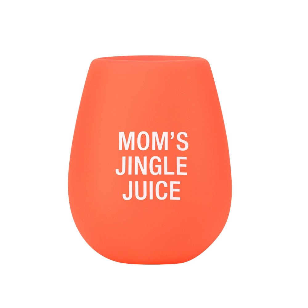 Mom's Jingle Juice Silicone Wine Glass