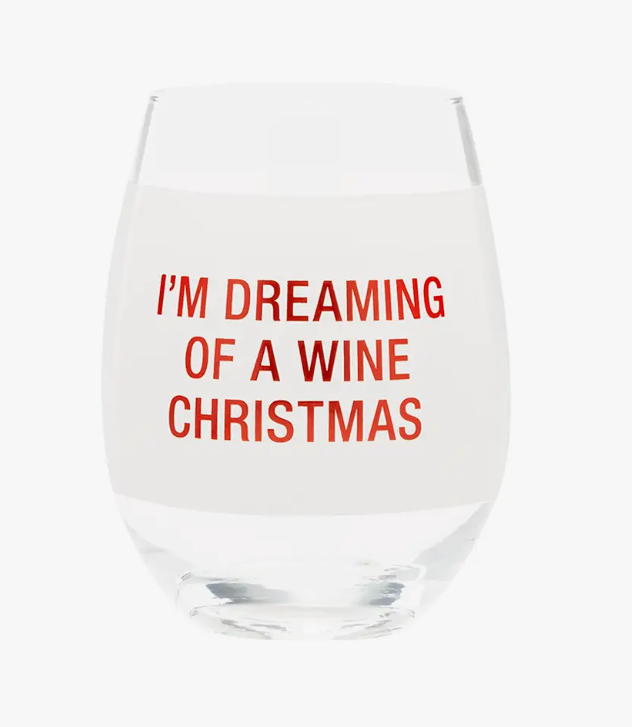 I'm Dreaming of a Wine Christmas Wine Glass