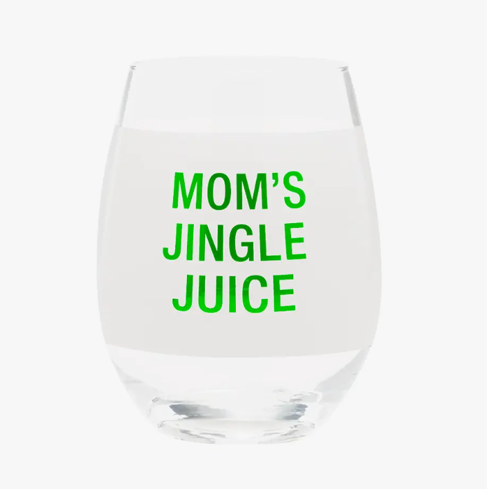 Mom's Jingle Juice Wine Glass