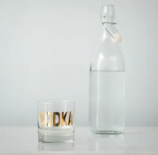 Gold Mixology Rocks Glass