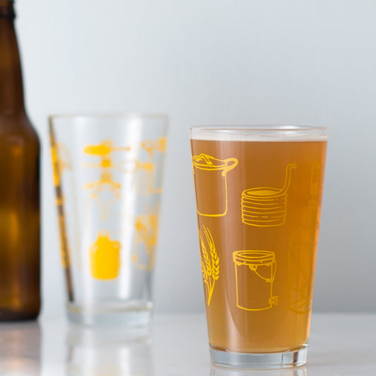 Home Brew Pint Glasses