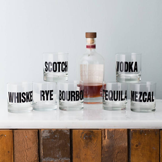 Black Mixology Rocks Glass