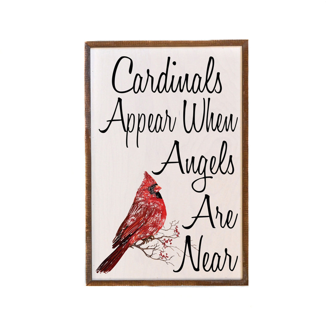 Cardinal Wood Sign
