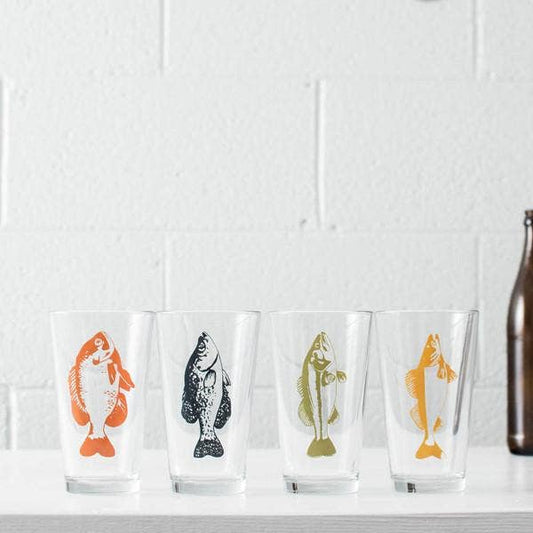 Fish Pint Glasses