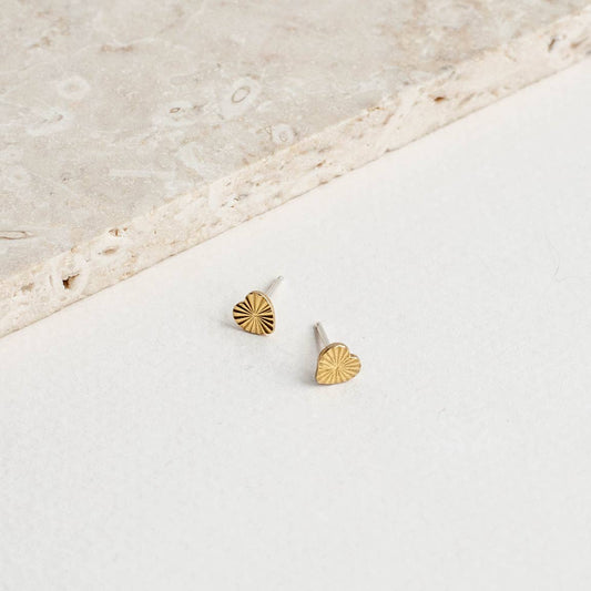 Tiny Heart Studs