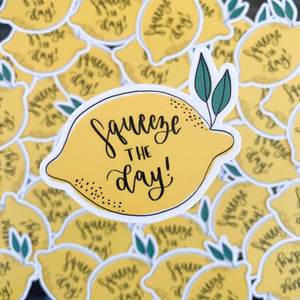 Squeeze the Day Sticker
