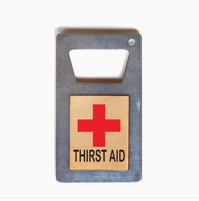 Thirst Aid Bottle Opener Magnet